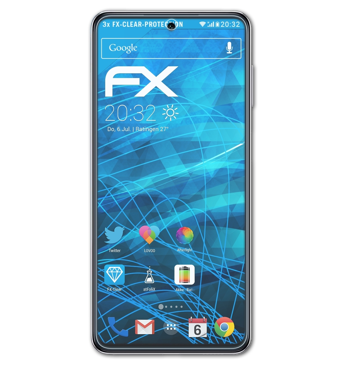 ATFOLIX 3x FX-Clear Displayschutz(für Samsung M54) Galaxy