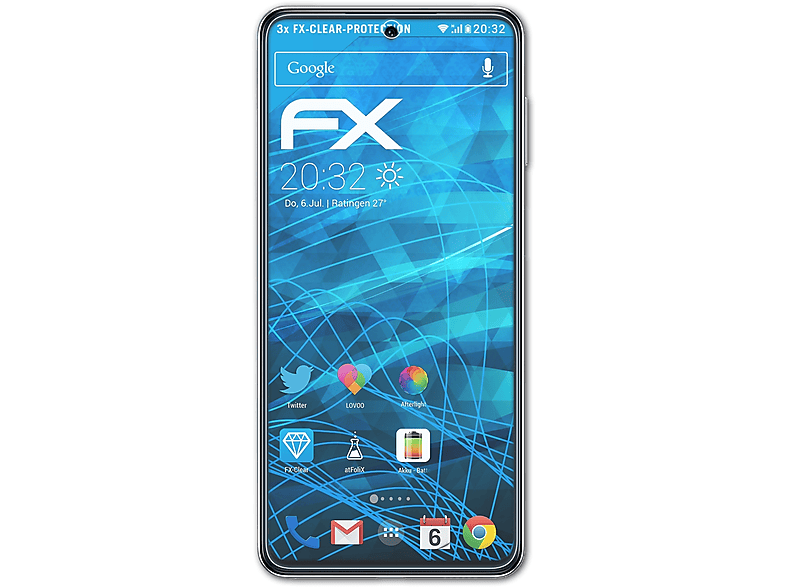 Galaxy Samsung Displayschutz(für FX-Clear ATFOLIX 3x M54)