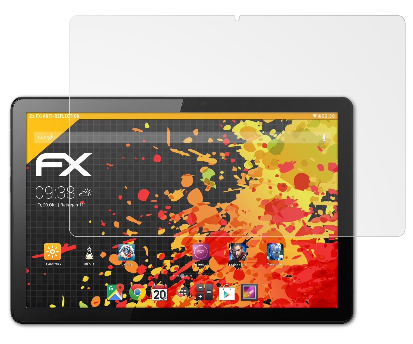 Tab FX-Antireflex ATFOLIX Displayschutz(für 2x (3. Lenovo Generation)) M10