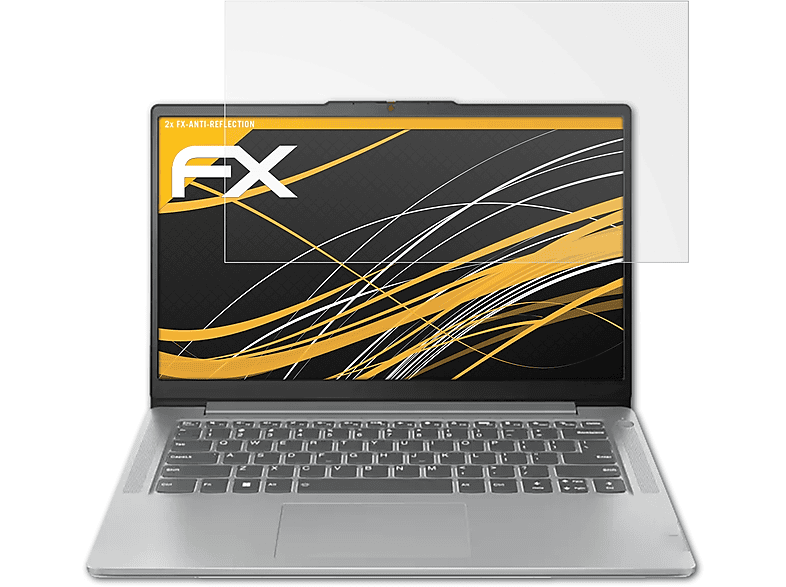 ATFOLIX 2x FX-Antireflex Displayschutz(für Lenovo IdeaPad Slim 5i Gen 8 (16 Inch))