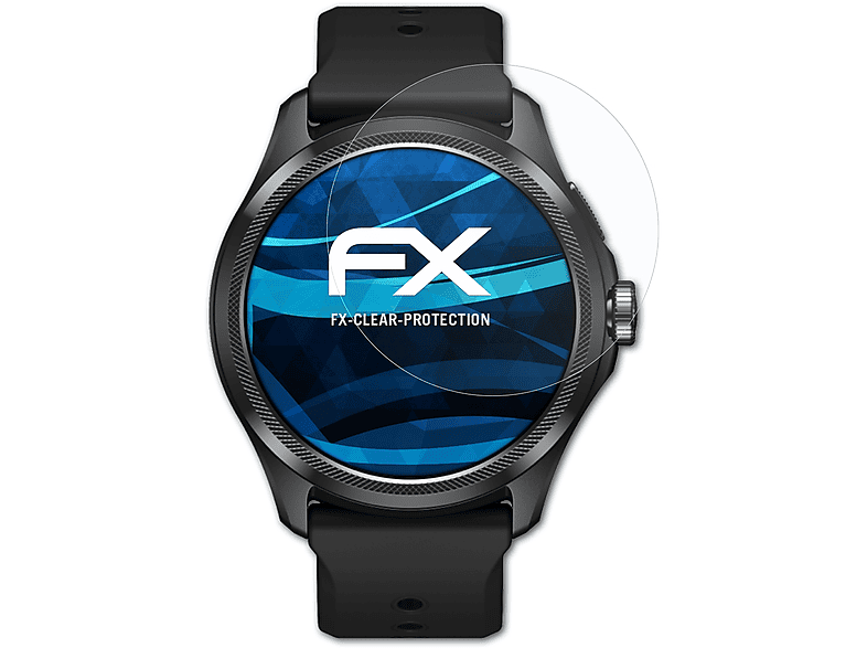 ATFOLIX 3x FX-Clear Displayschutz(für Mobvoi 5) TicWatch Pro
