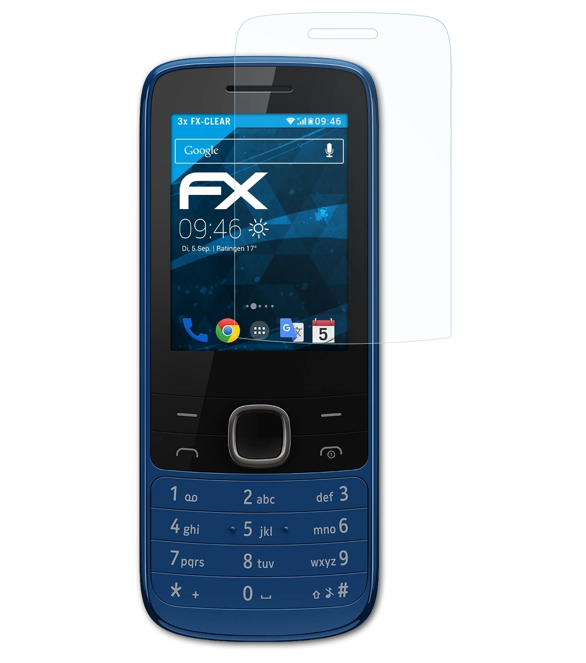 Nokia 4G) 3x Displayschutz(für ATFOLIX FX-Clear 225