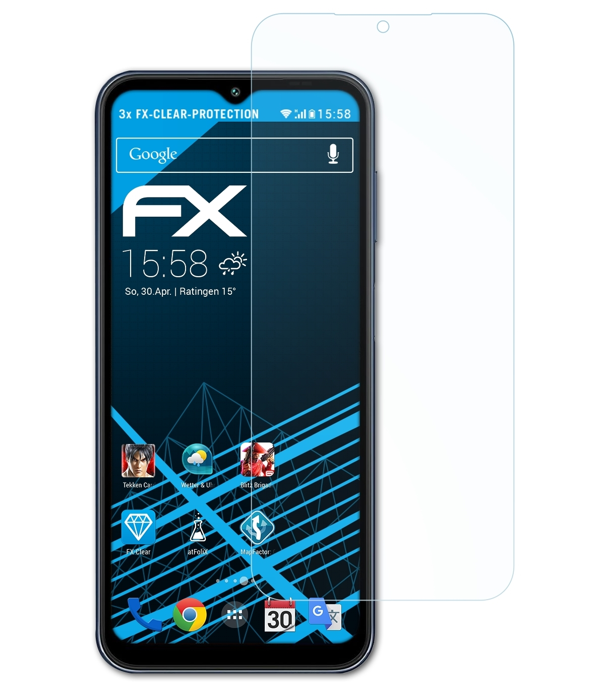 Samsung M14) Displayschutz(für FX-Clear 3x ATFOLIX Galaxy