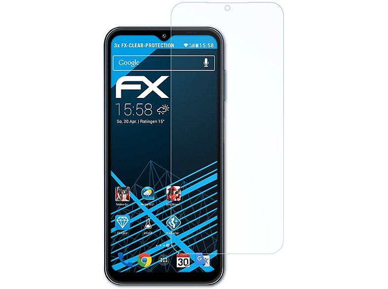 3x ATFOLIX M14) Samsung Displayschutz(für FX-Clear Galaxy