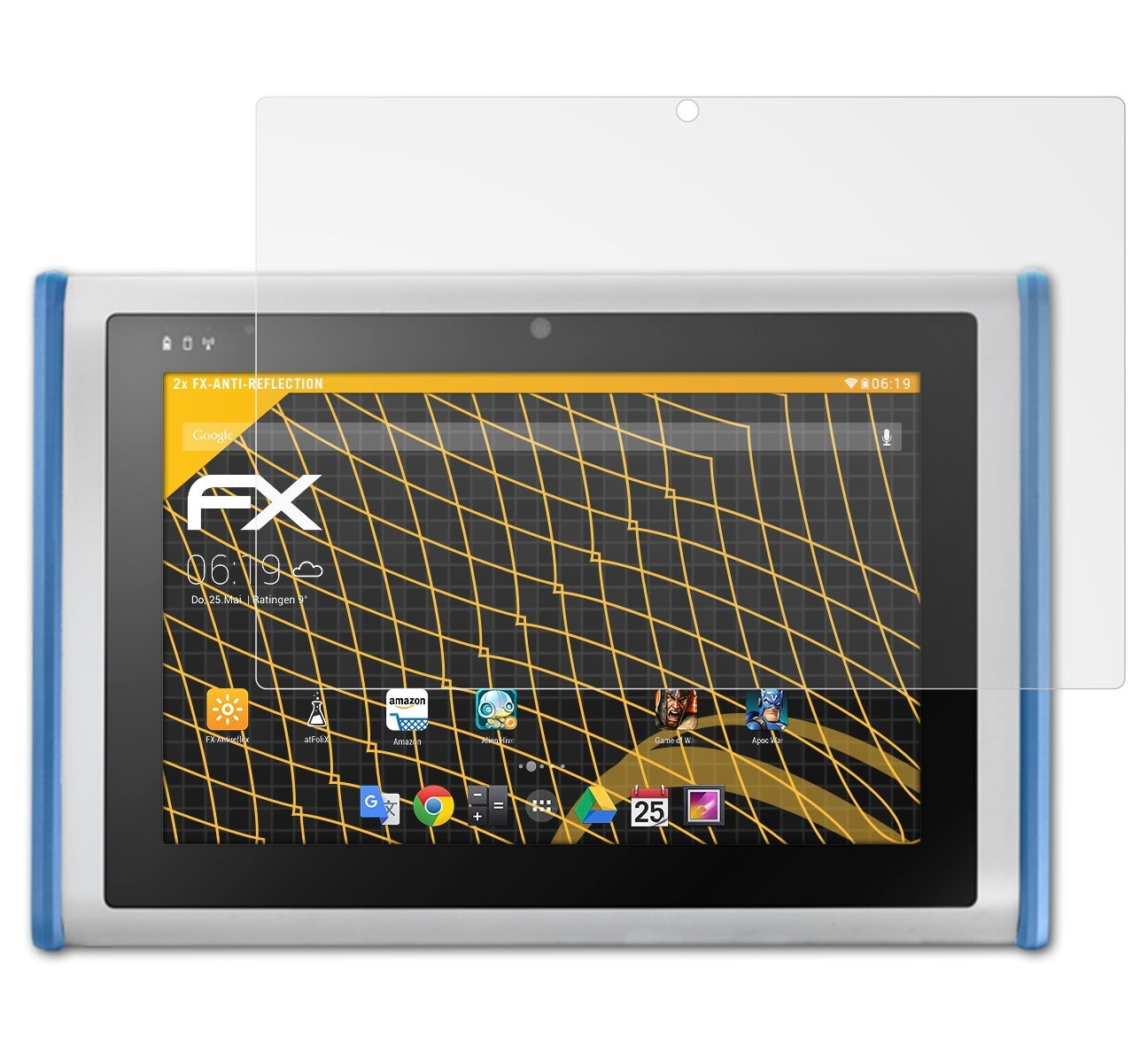 ATFOLIX FX-Antireflex MIT-W102) Advantech 2x Displayschutz(für