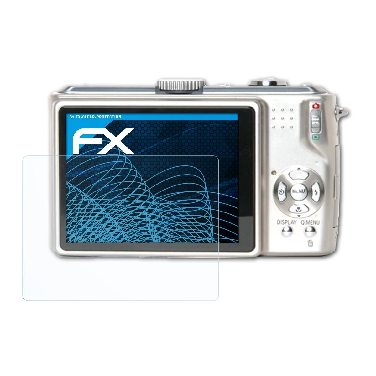 ATFOLIX Displayschutz(für DMC-TZ5S) 3x Lumix Panasonic FX-Clear