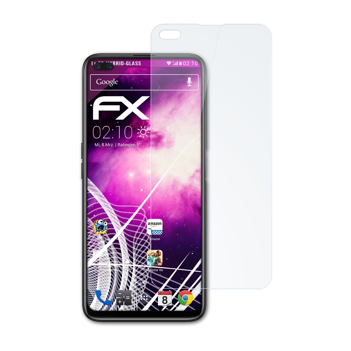 ATFOLIX FX-Hybrid-Glass Schutzglas(für Realme Pro) 6