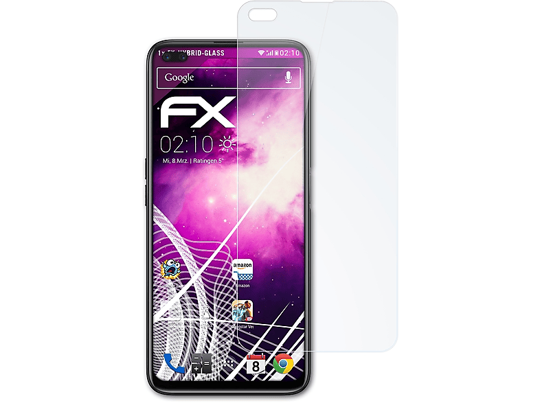 ATFOLIX FX-Hybrid-Glass Schutzglas(für Pro) Realme 6