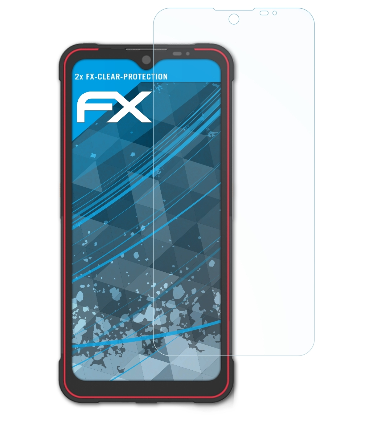 ATFOLIX 2x FX-Clear Displayschutz(für FG60 Newland Neptune)