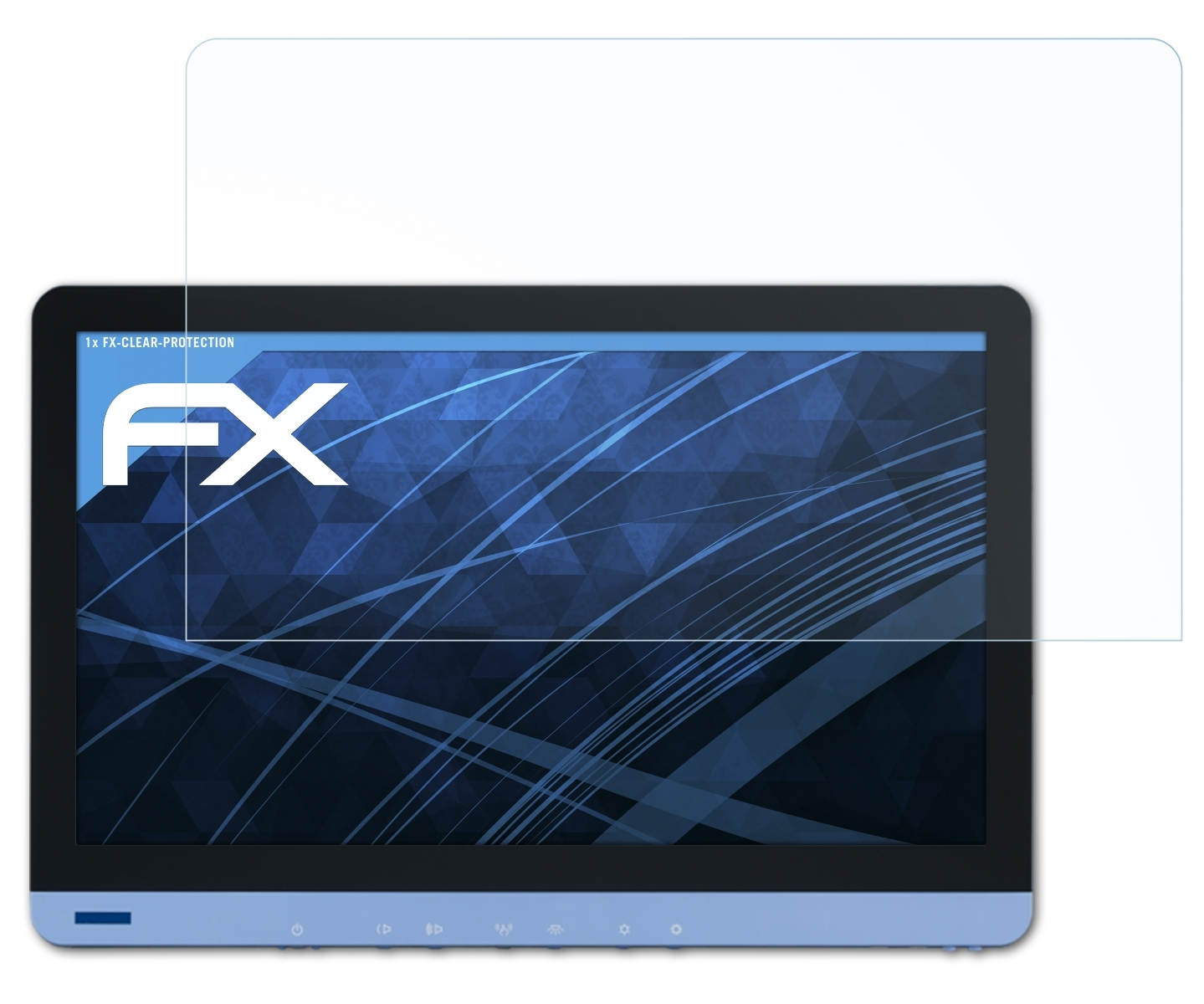 ATFOLIX FX-Clear Advantech Displayschutz(für POC-W243)