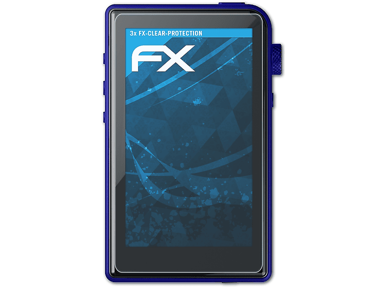 ATFOLIX 3x FX-Clear Displayschutz(für Shanling M2s)