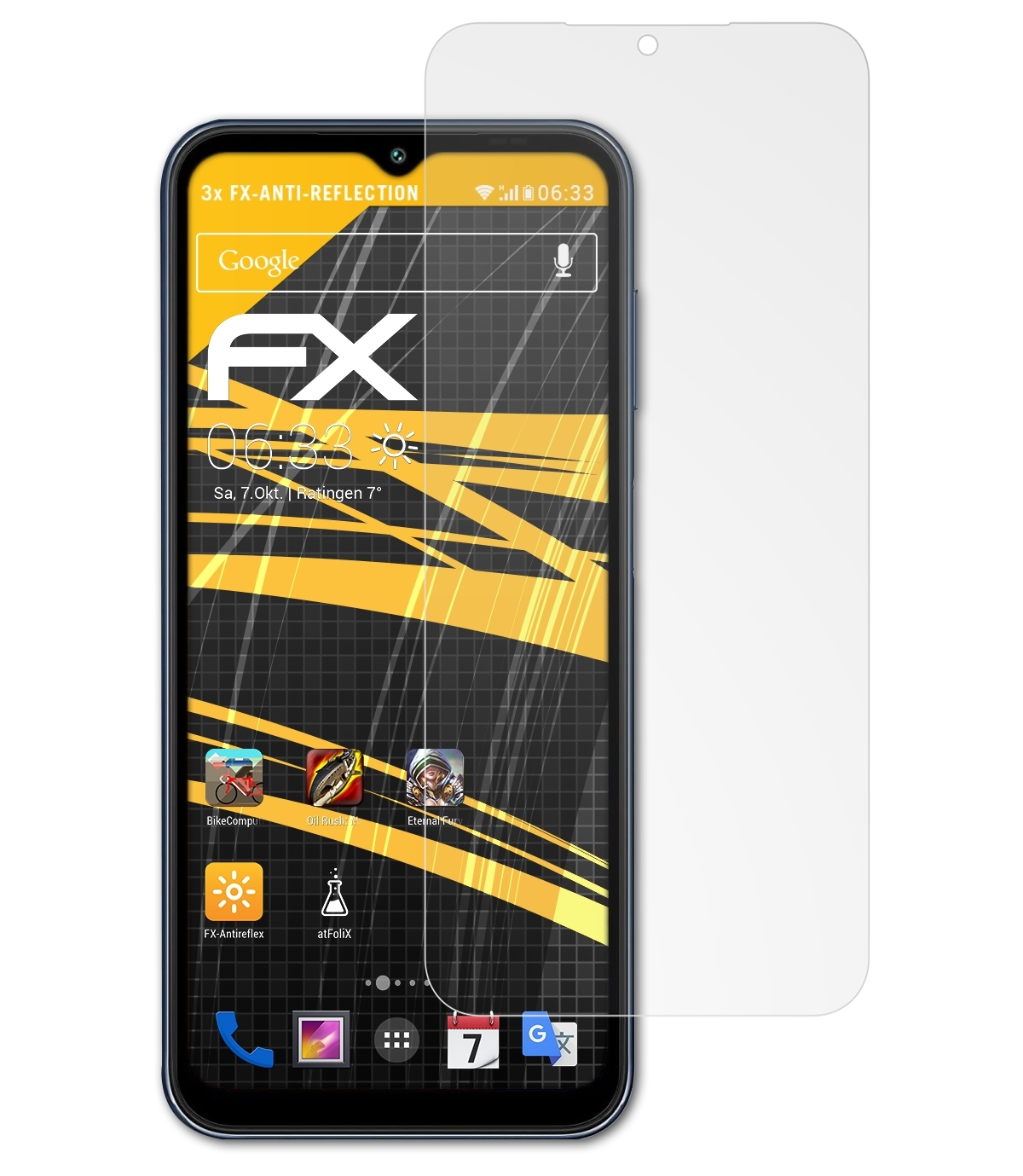 Displayschutz(für Galaxy FX-Antireflex M14) Samsung 3x ATFOLIX