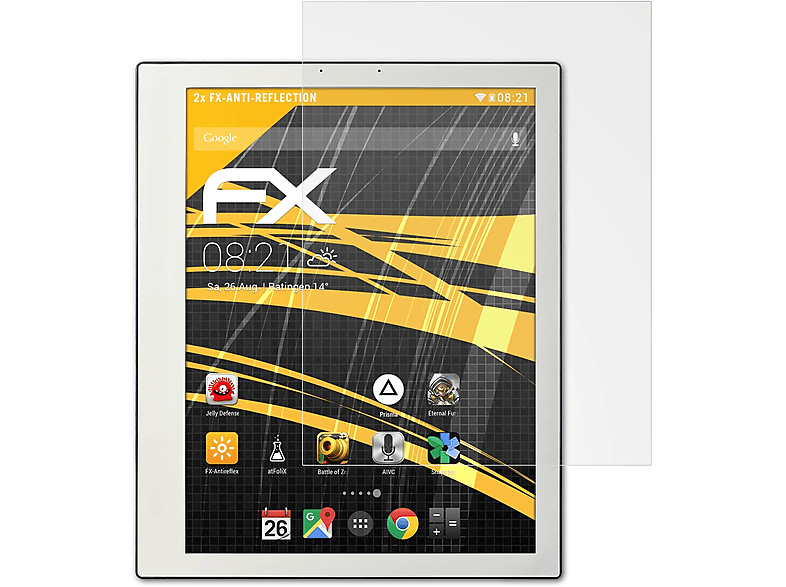 ATFOLIX 2x FX-Antireflex Displayschutz(für Notea) Bookeen