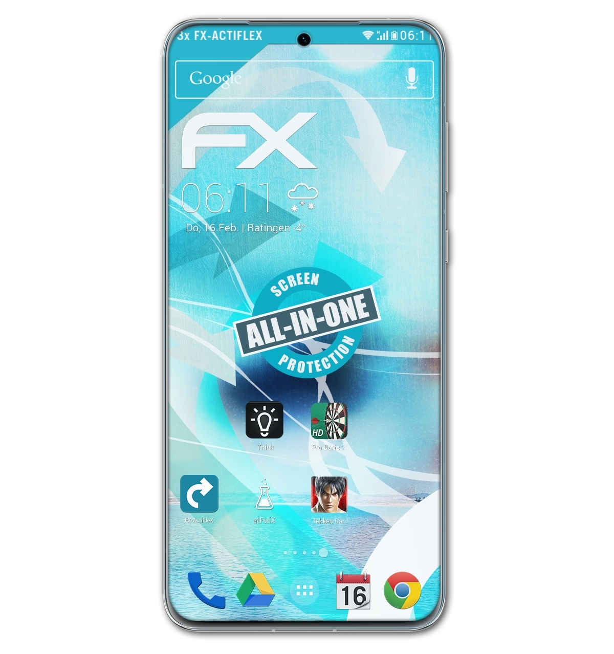 Pro) P60 FX-ActiFleX 3x Huawei ATFOLIX Displayschutz(für