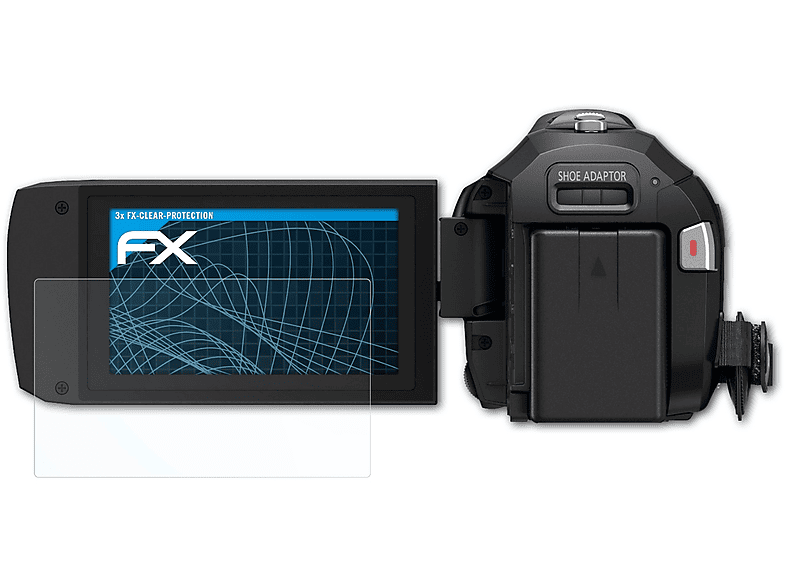 ATFOLIX 3x FX-Clear Displayschutz(für Panasonic HC-V757)