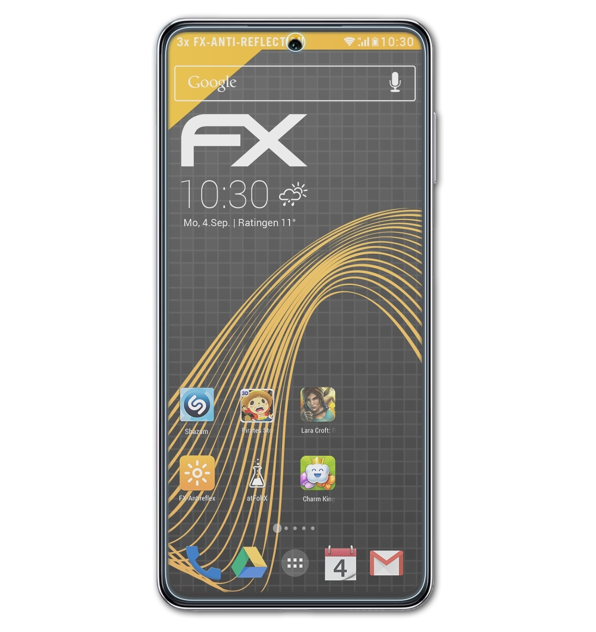 ATFOLIX 3x FX-Antireflex Samsung Displayschutz(für Galaxy M54)