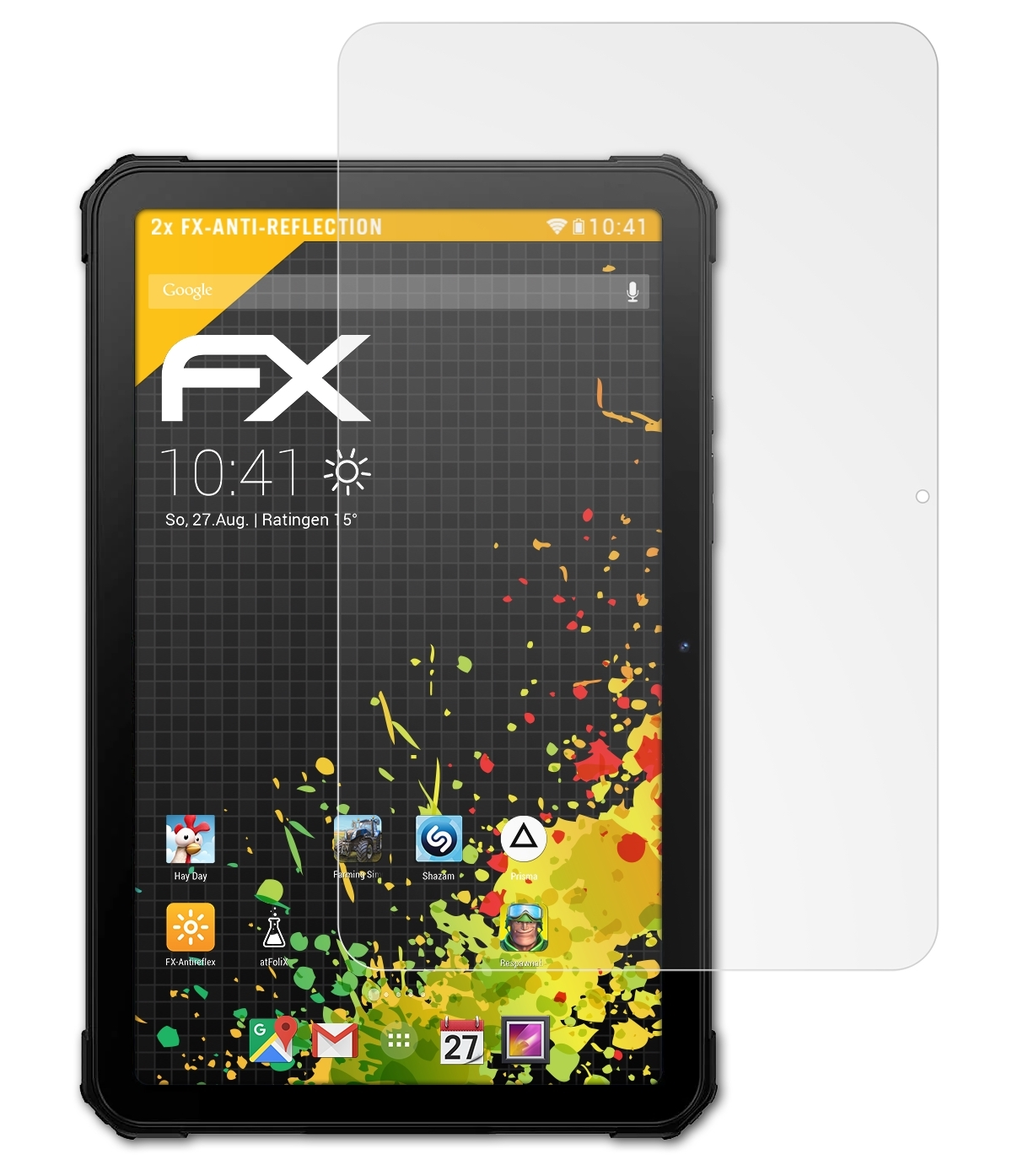 ATFOLIX 2x FX-Antireflex Displayschutz(für Fossibot DT1)