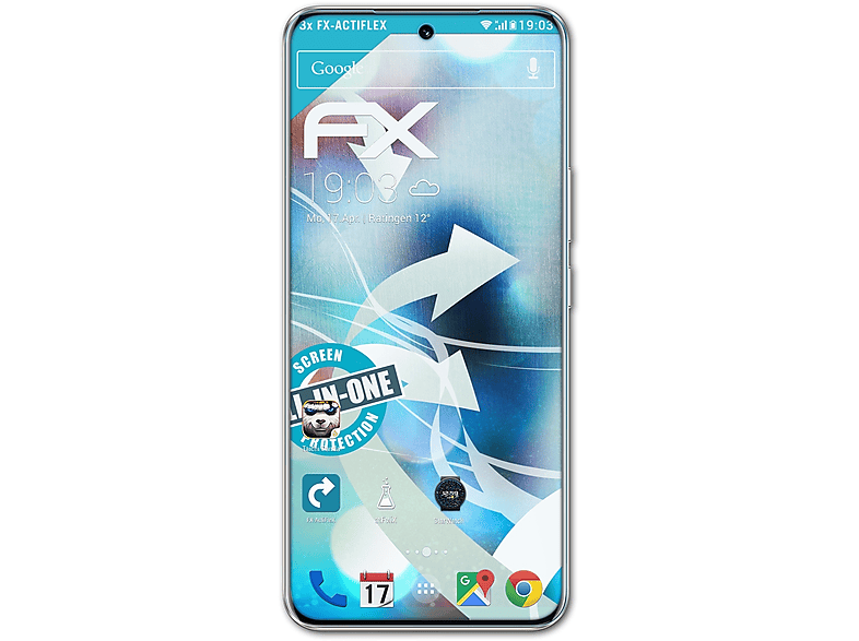 3x Displayschutz(für 90) FX-ActiFleX ATFOLIX Honor