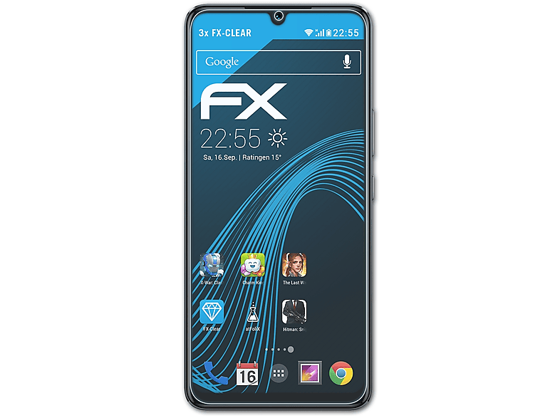 ATFOLIX 3x FX-Clear T2 5G) Displayschutz(für Vivo