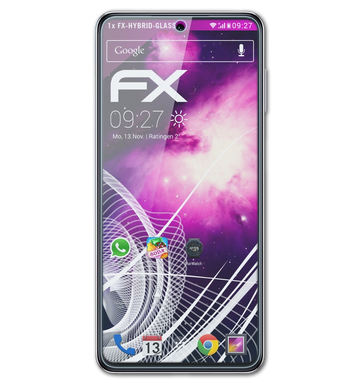 Schutzglas(für ATFOLIX M54) FX-Hybrid-Glass Galaxy Samsung