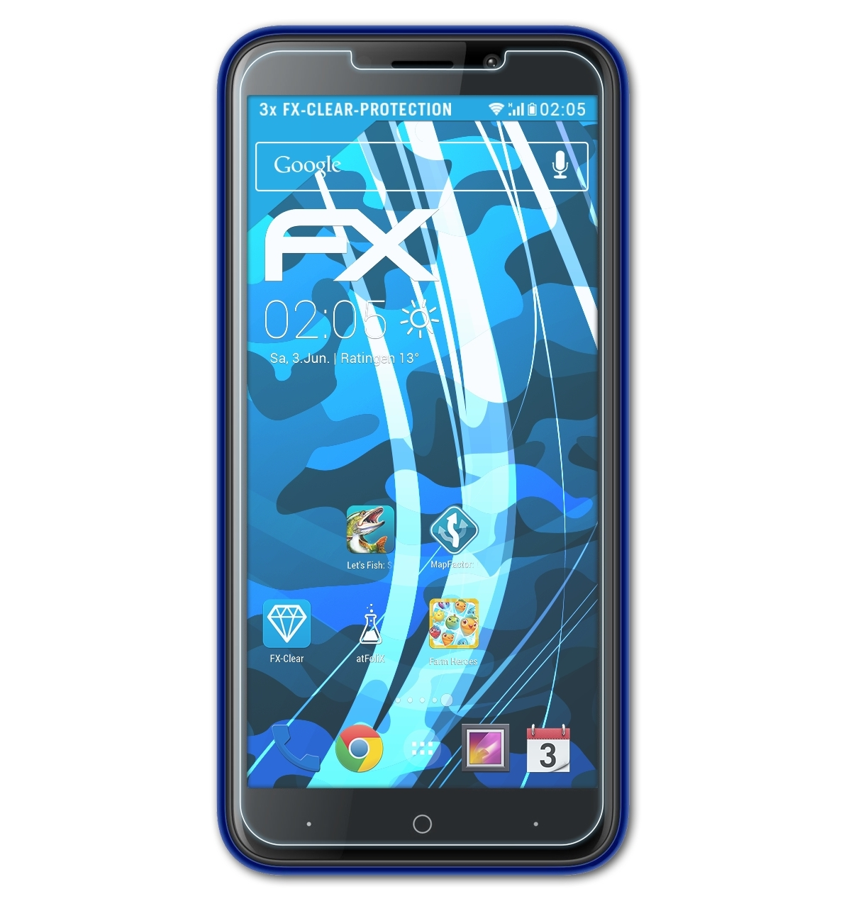 ATFOLIX 3x FX-Clear Displayschutz(für X50L) Doogee