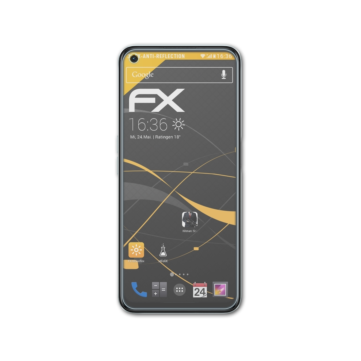 ATFOLIX 3x FX-Antireflex Displayschutz(für Oppo 5G) K10x