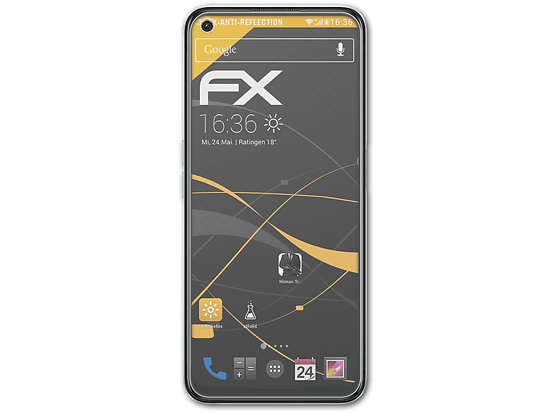 Oppo Displayschutz(für 3x ATFOLIX K10x 5G) FX-Antireflex