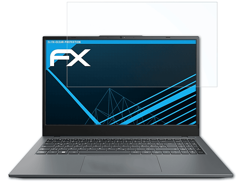 ATFOLIX 2x FX-Clear E15415 Medion Displayschutz(für (MD62486)) AKOYA