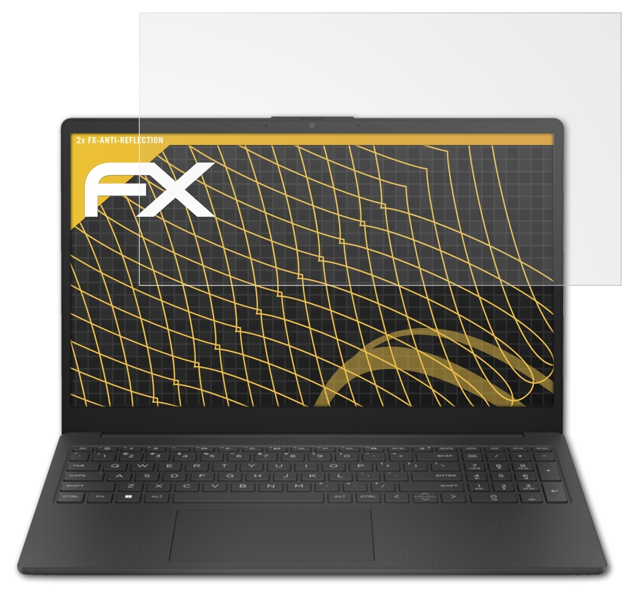 ATFOLIX 2x FX-Antireflex Displayschutz(für 15-fc0055ng (7N2H0EA)) HP