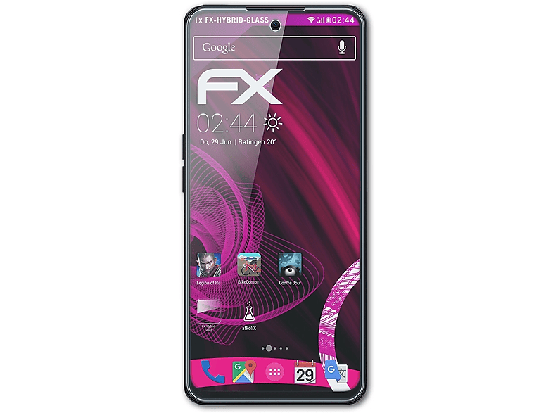 ATFOLIX FX-Hybrid-Glass Schutzglas(für Oppo 5G) A98