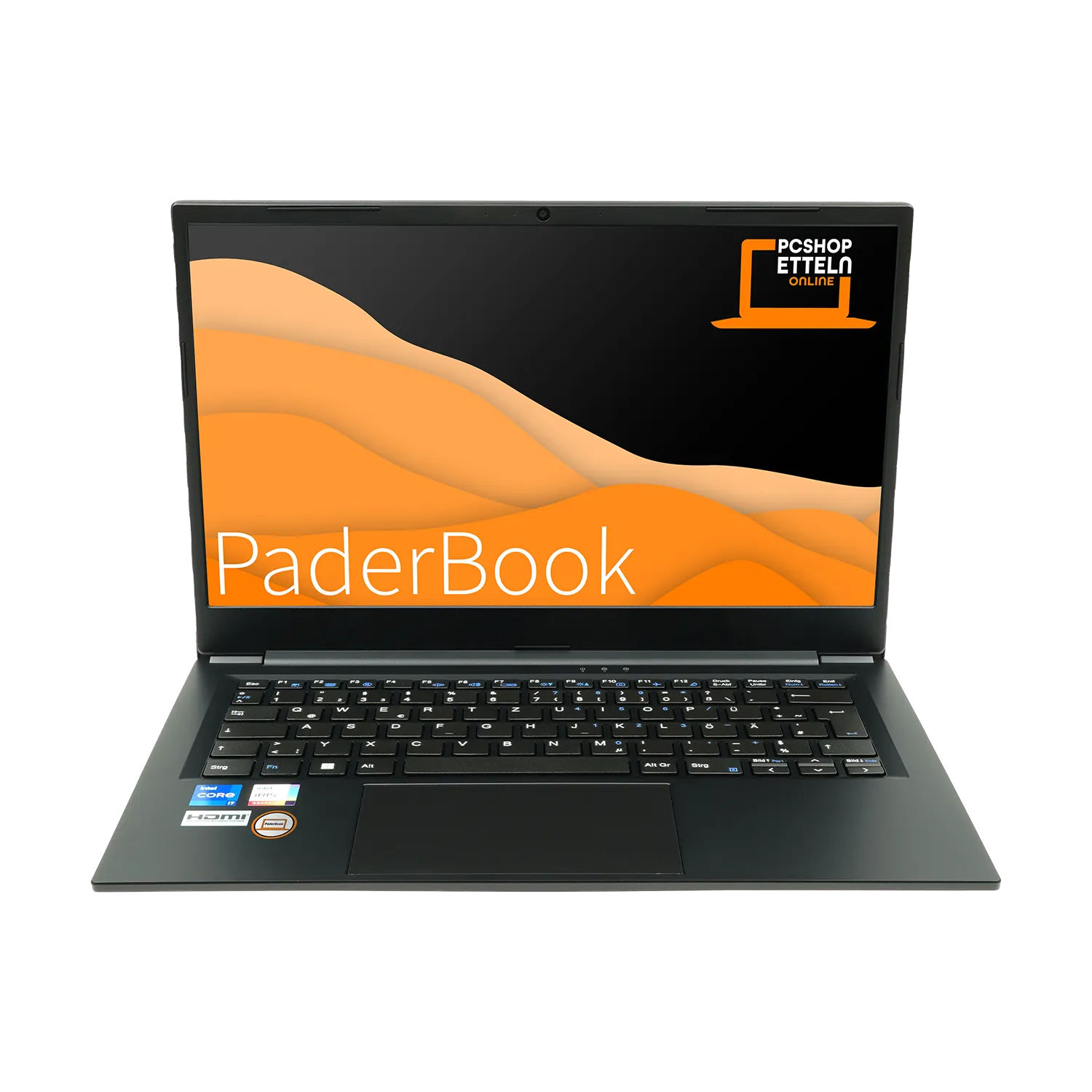 PADERBOOK Concept i74, fertig aktiviert, 64 Notebook 14 SSD, Office Display, mit 2000 2021 Zoll und Schwarz installiert GB RAM, Pro, GB