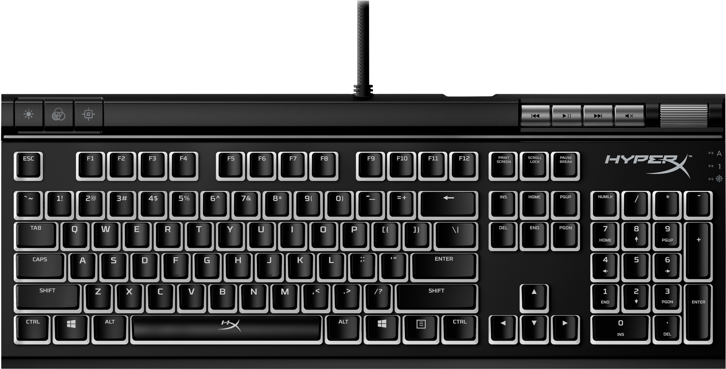 KINGSTON HKBE2X-1X-US/G, Gaming Tastatur