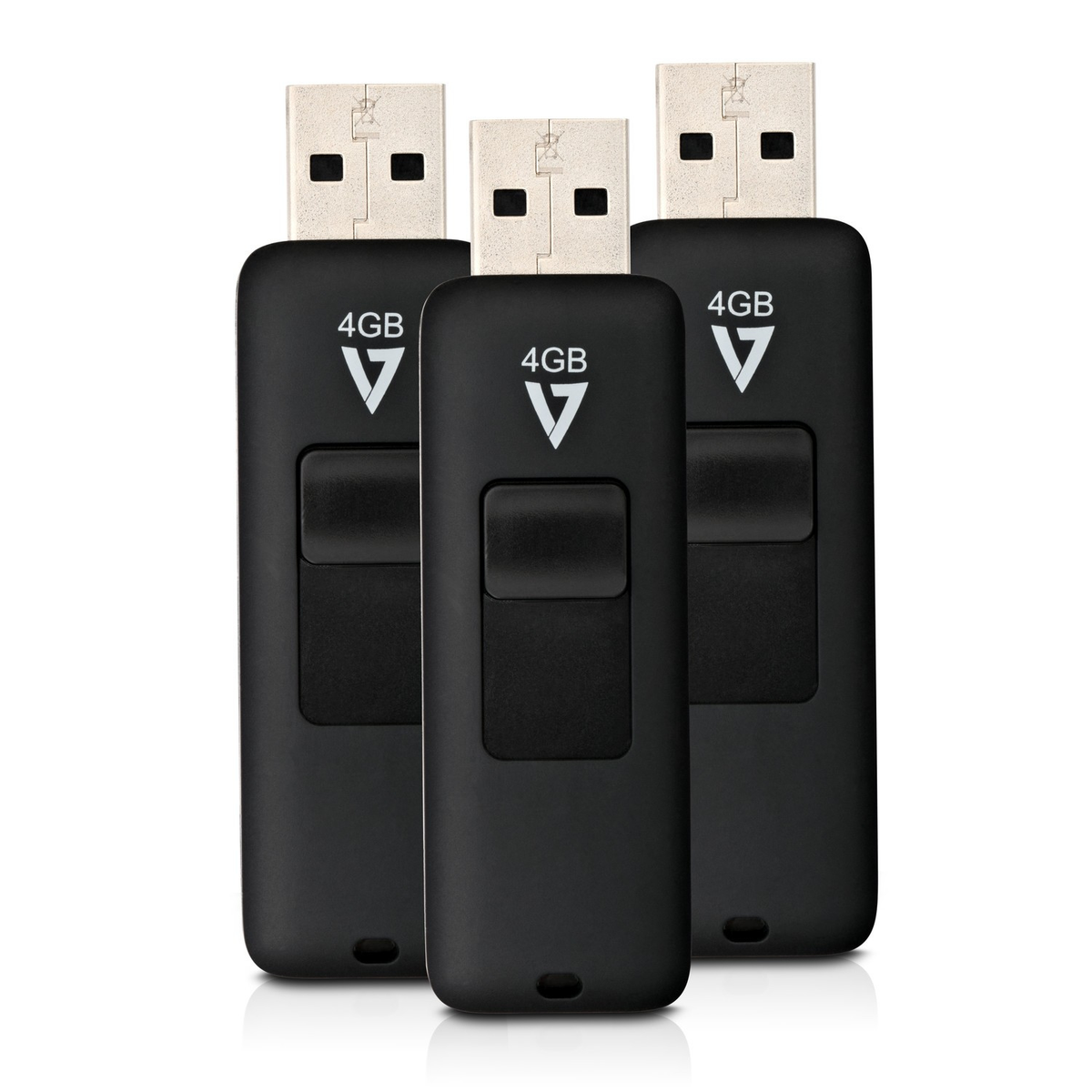 GB) USB-Flash-Laufwerk V7 VF24GAR-3PK-3E 4 (Schwarz,
