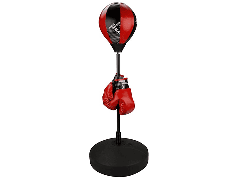 AVENTO 403548 Schwarz/Rot Punchingball-Set