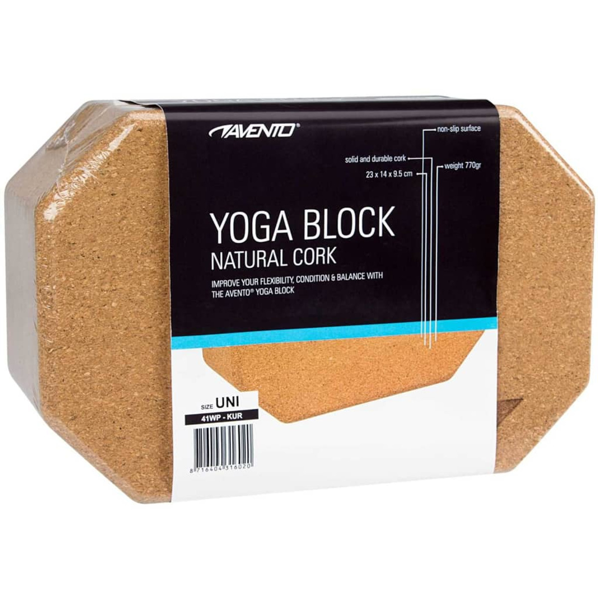 AVENTO 423069 Yoga-Block, Braun
