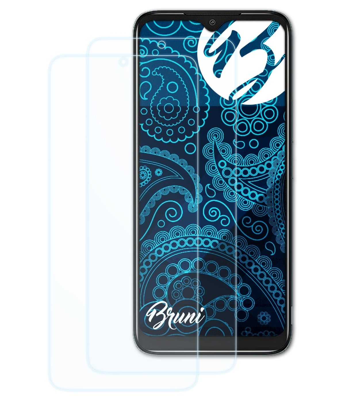 BRUNI 2x Basics-Clear Nokia Plus) Schutzfolie(für C12