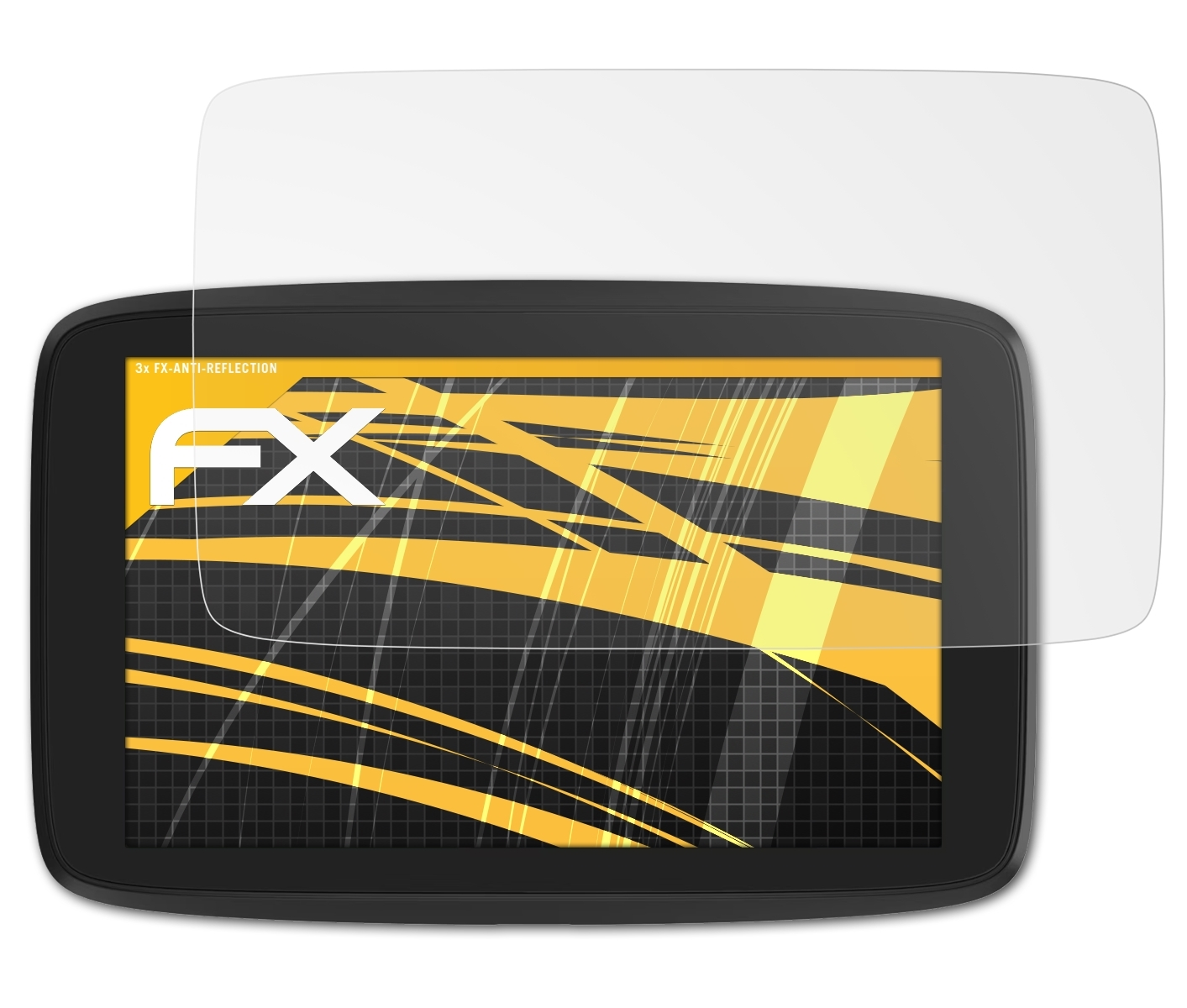 ATFOLIX 3x FX-Antireflex Displayschutz(für TomTom Camper Tour) GO