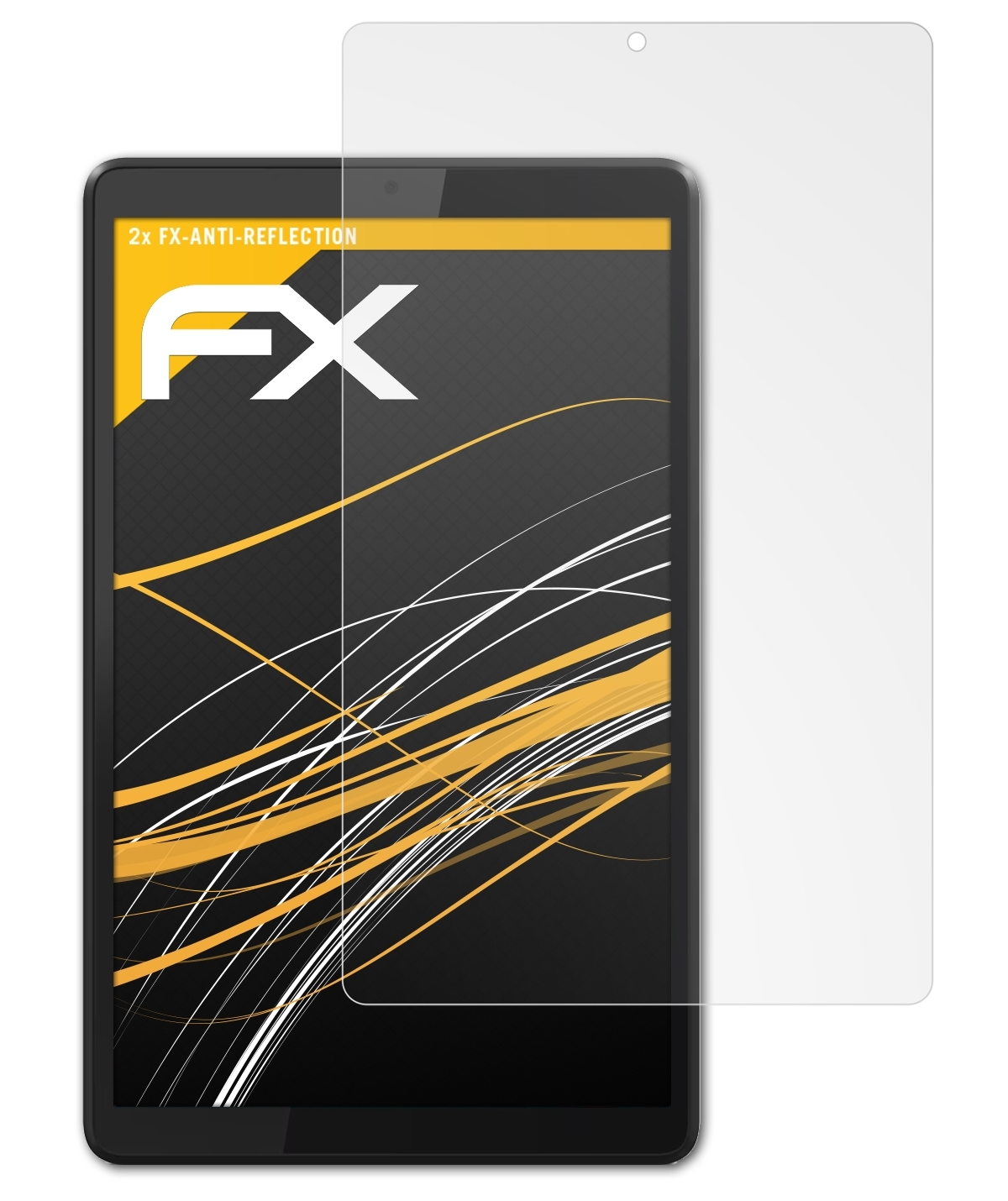ATFOLIX 2x Smart M8) FX-Antireflex Displayschutz(für Tab Lenovo