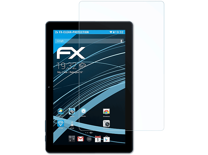 2x BLU FX-Clear M10L Displayschutz(für ATFOLIX Pro)