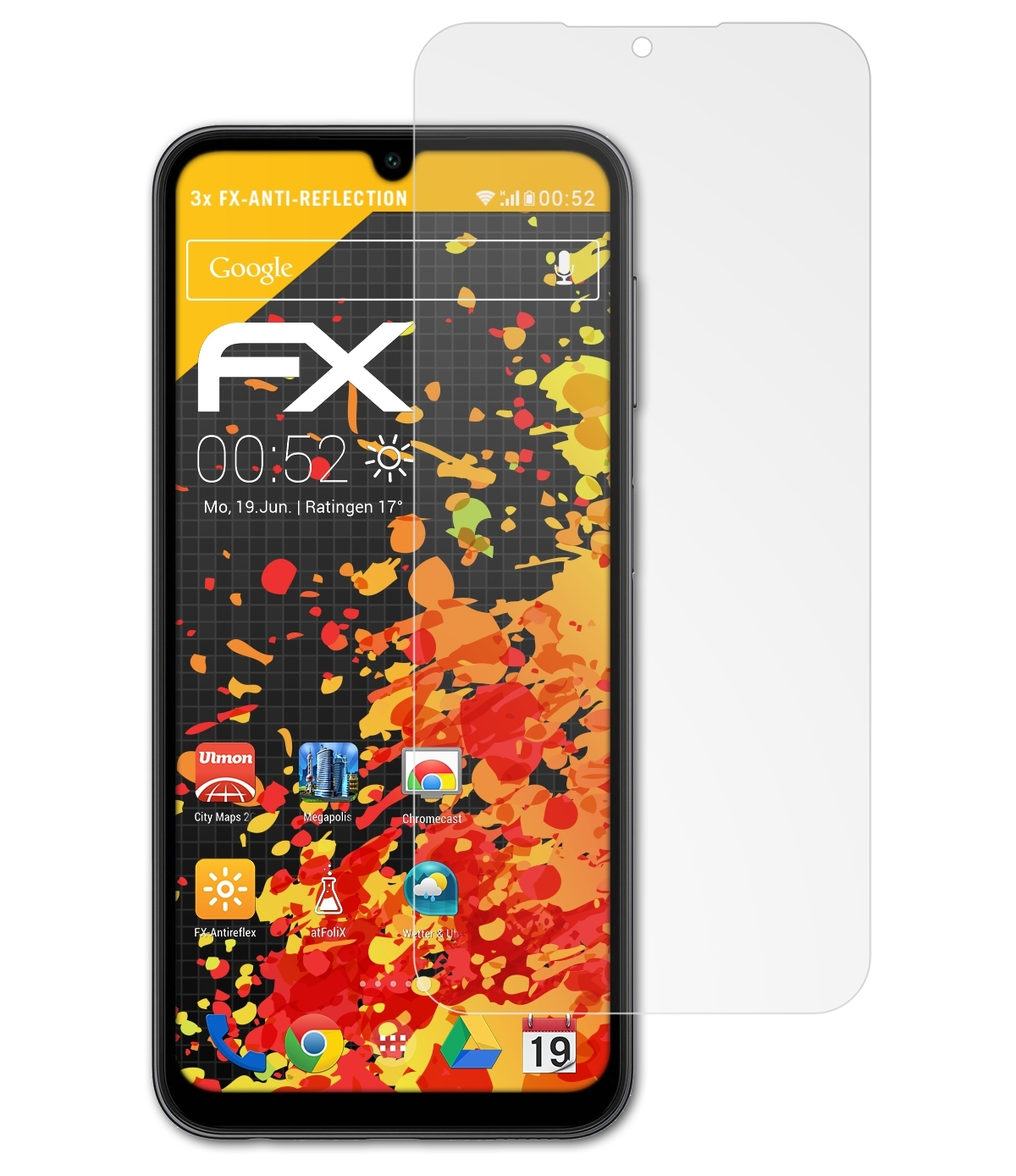 ATFOLIX 3x FX-Antireflex Galaxy 4G) Samsung Displayschutz(für A24