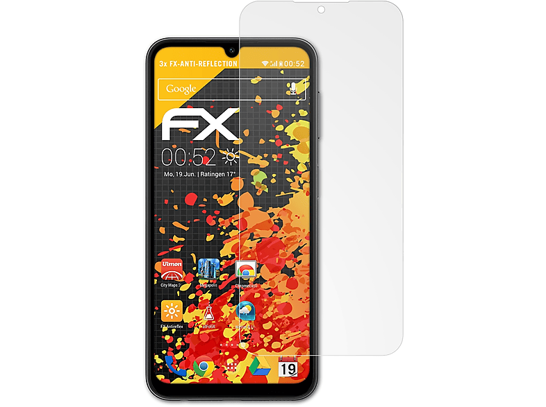 ATFOLIX FX-Antireflex 3x Displayschutz(für Galaxy 4G) Samsung A24