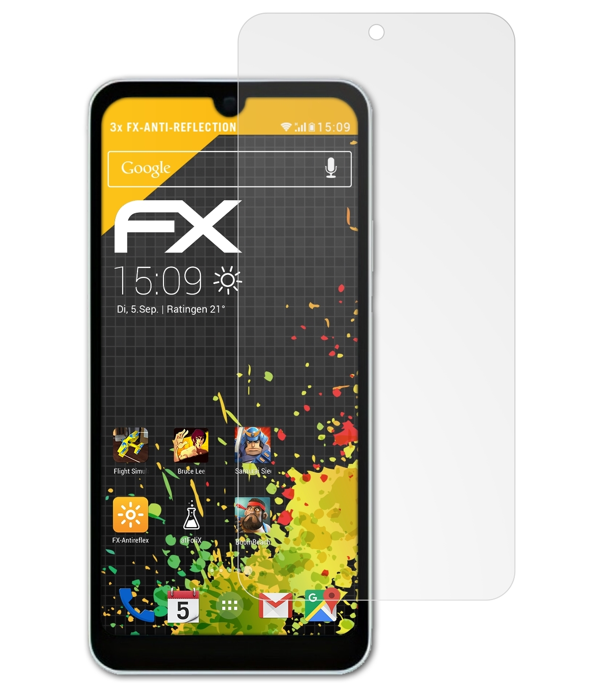 FX-Antireflex Displayschutz(für Aquos Wish3) Sharp 3x ATFOLIX