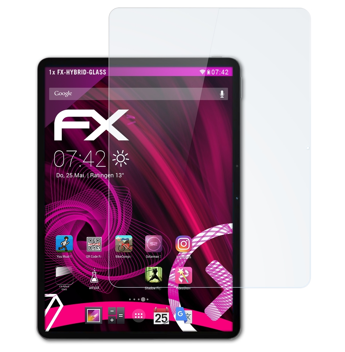 ATFOLIX FX-Hybrid-Glass Vivo Pad2) Schutzglas(für