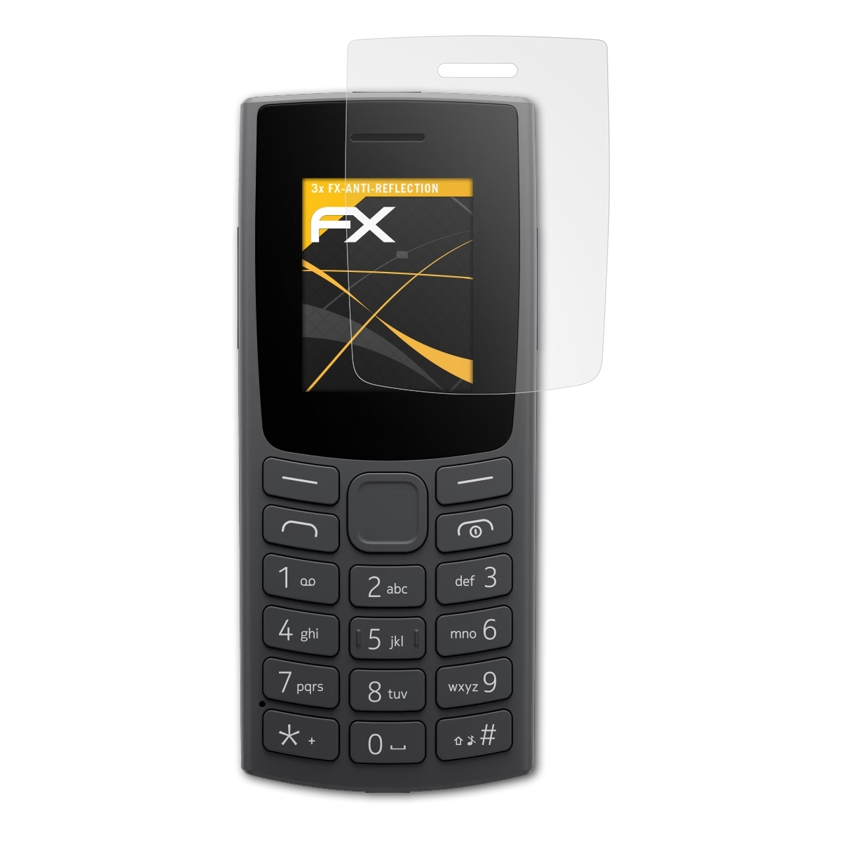 ATFOLIX 3x FX-Antireflex Displayschutz(für 105 (2023)) Nokia