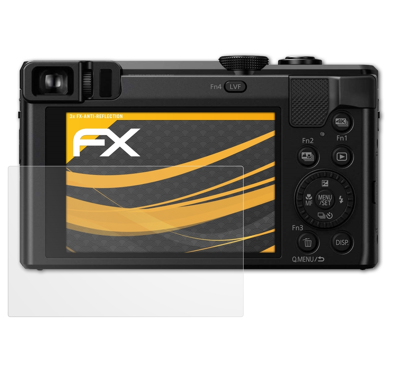 DMC-ZS60) Panasonic Lumix 3x FX-Antireflex ATFOLIX Displayschutz(für