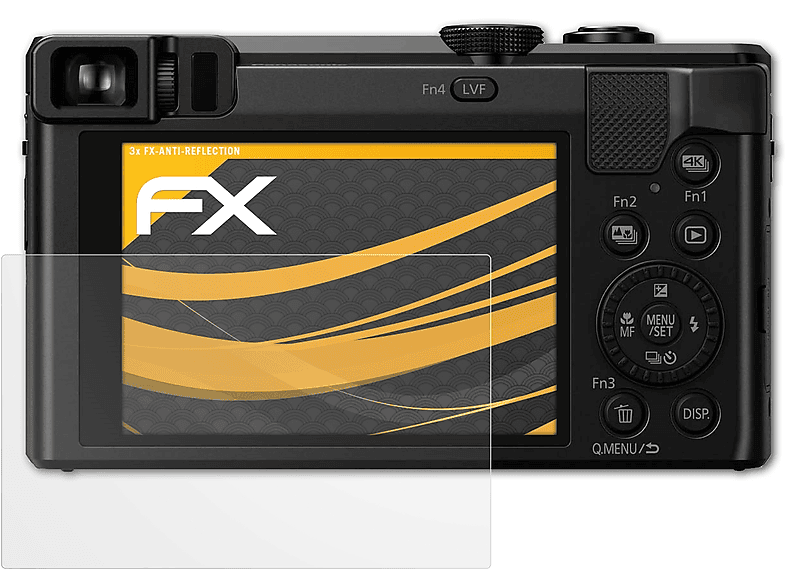 ATFOLIX 3x FX-Antireflex Displayschutz(für Panasonic Lumix DMC-ZS60)