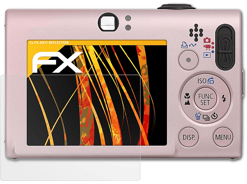 ATFOLIX 3x FX-Antireflex Displayschutz(für 80 IXUS Canon IS) Digital