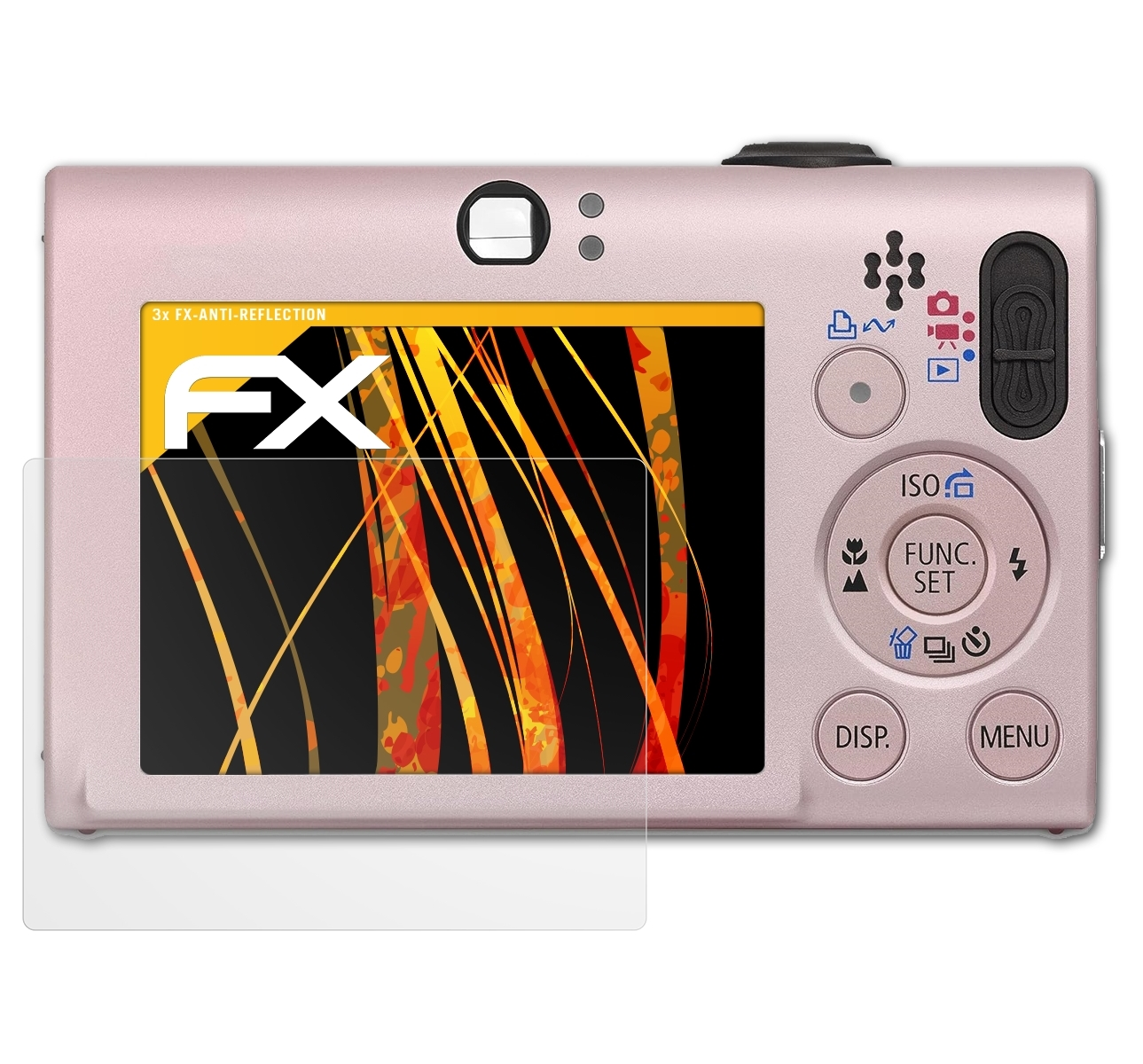 Displayschutz(für ATFOLIX Canon 80 Digital 3x FX-Antireflex IS) IXUS
