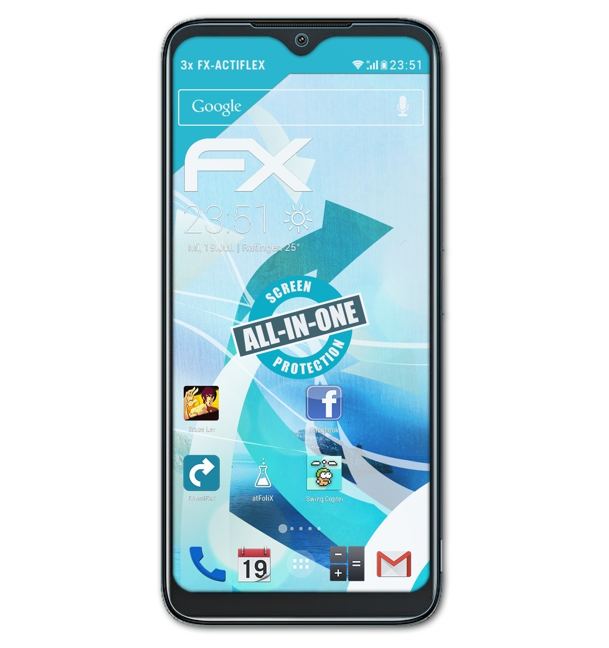 ATFOLIX 3x FX-ActiFleX Nokia Plus) Displayschutz(für C12
