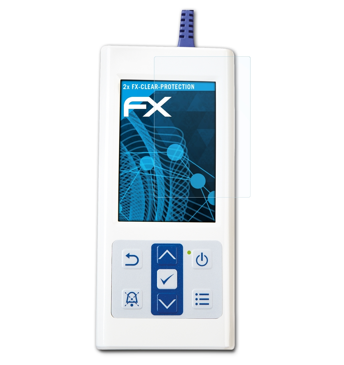 Nellcor FX-Clear PM10N) ATFOLIX 2x Displayschutz(für